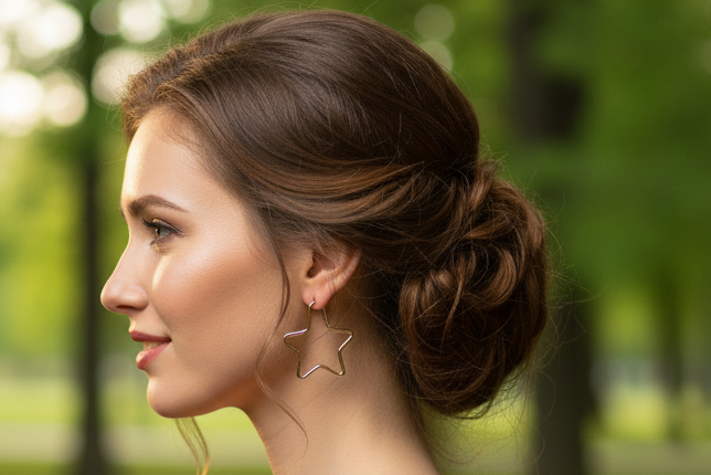 Golden Star Earrings