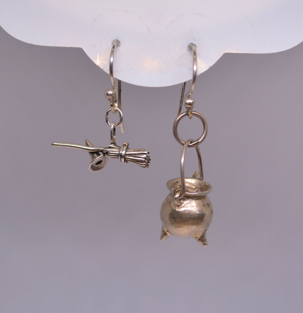 Just Neat Stuff Witches Tools Earrings — side view