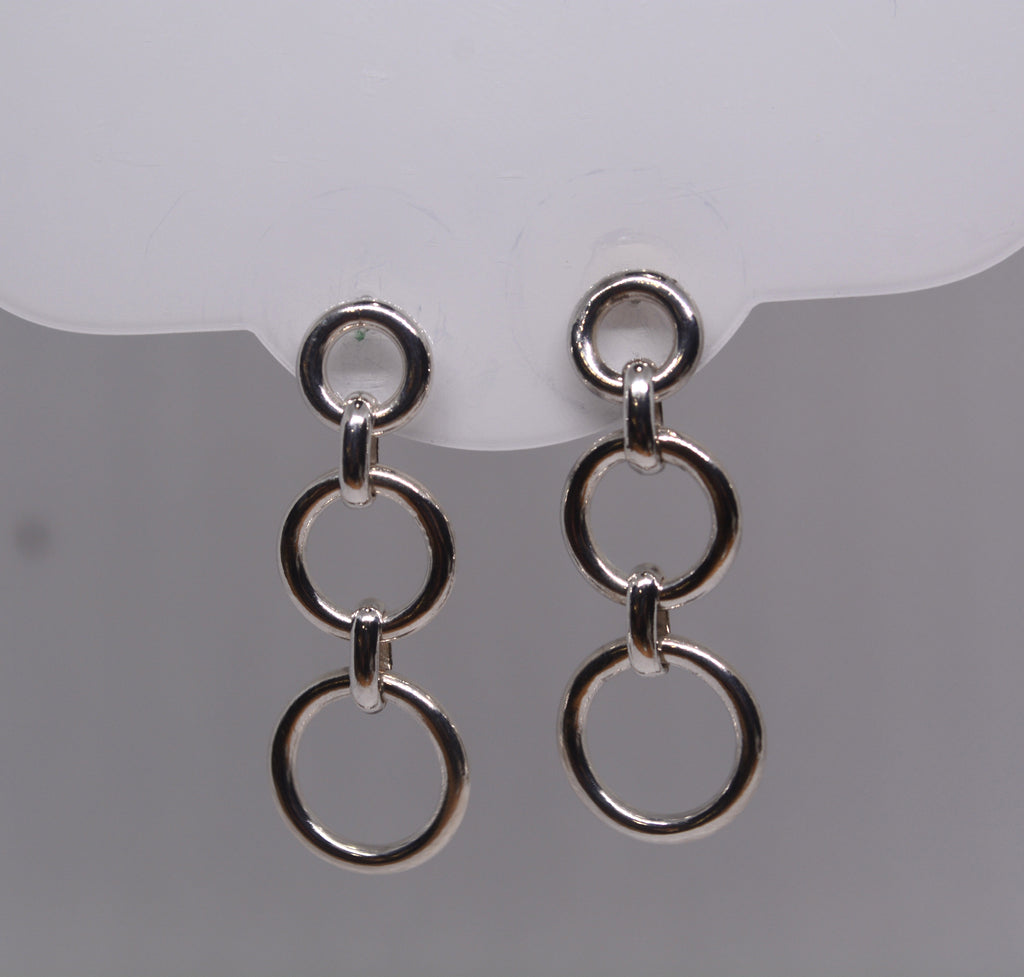 Just Neat Stuff Circles Stud Earrings — detail close-up
