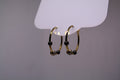 Just Neat Stuff Hematite Hoops — main product shot