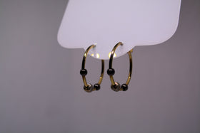 Hematite Hoops