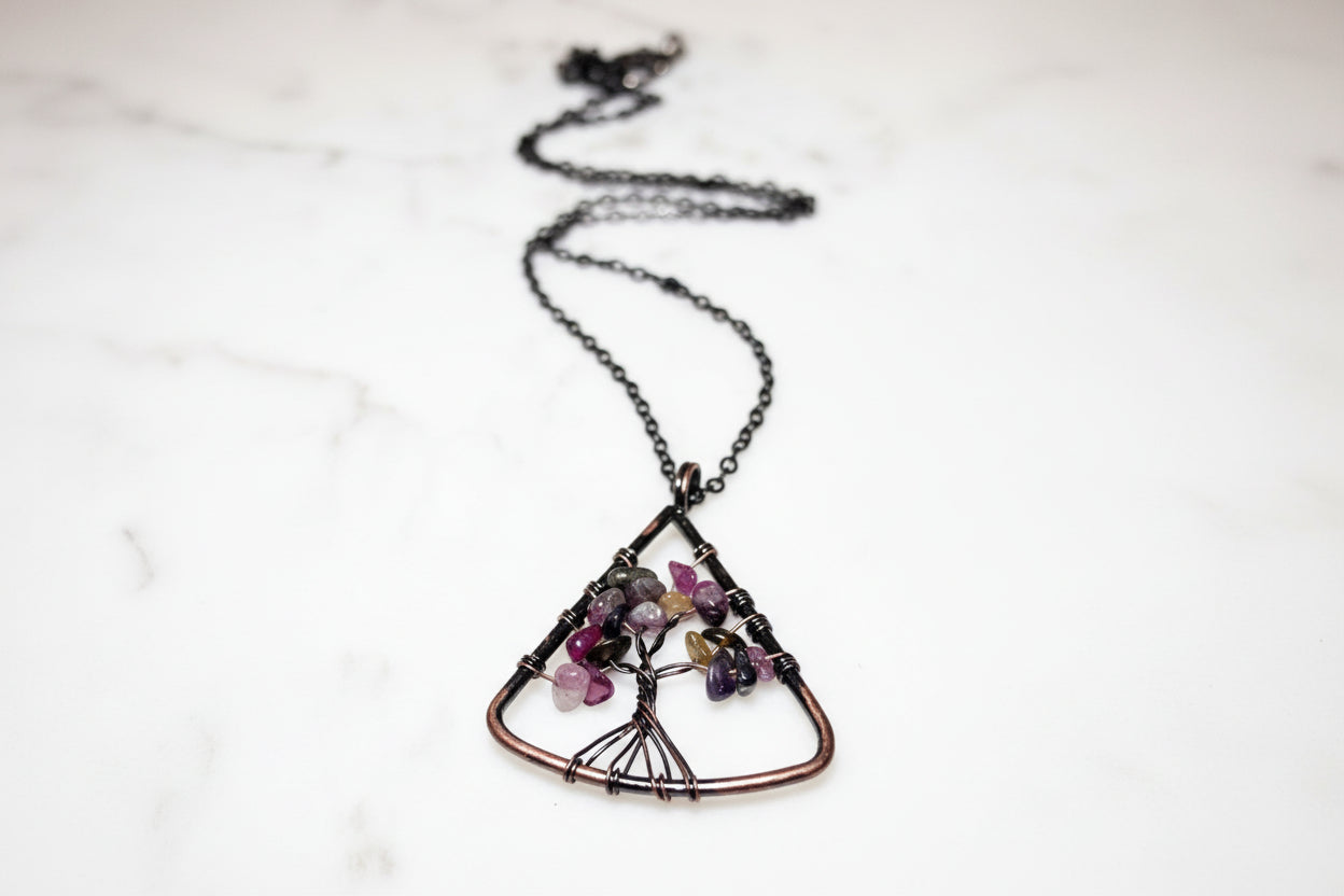 Triangle Gemstone Tree of Life