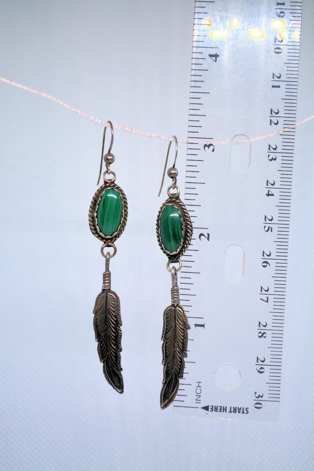 Just Neat Stuff Malachite Feather — alternative angle