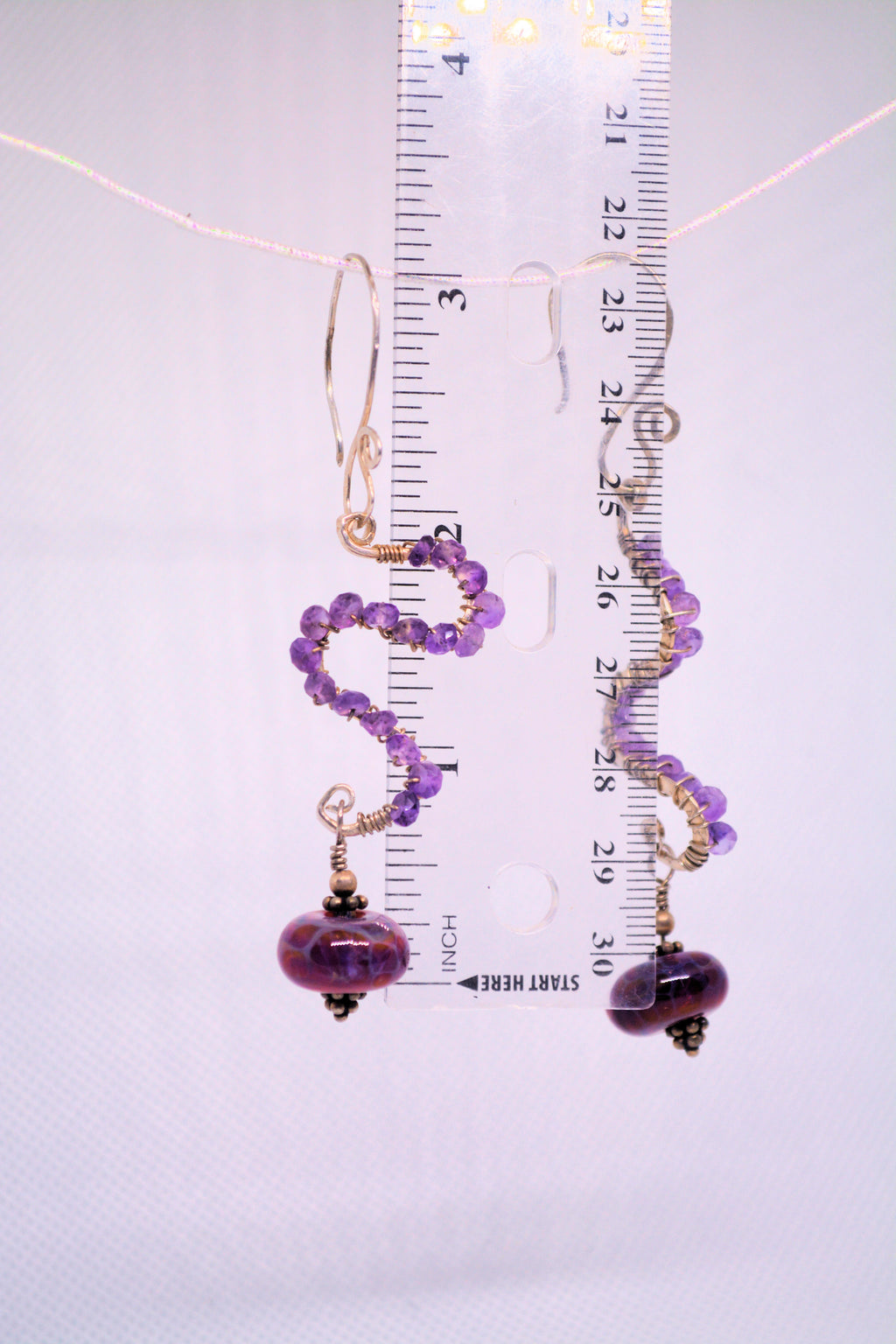 Just Neat Stuff Purple Whimsy — back view