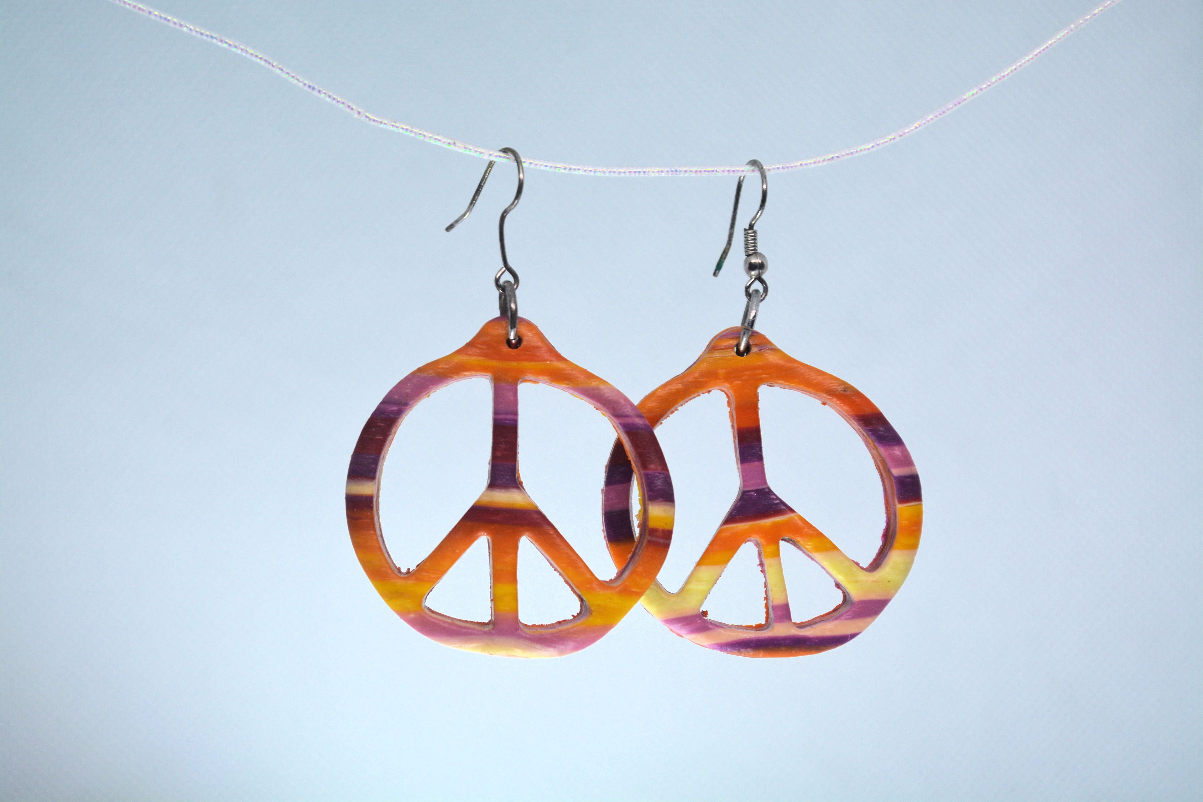 Just Neat Stuff Peace Earrings — main product shot