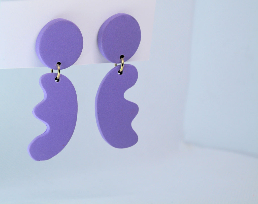 Just Neat Stuff Purple  geometric — side view