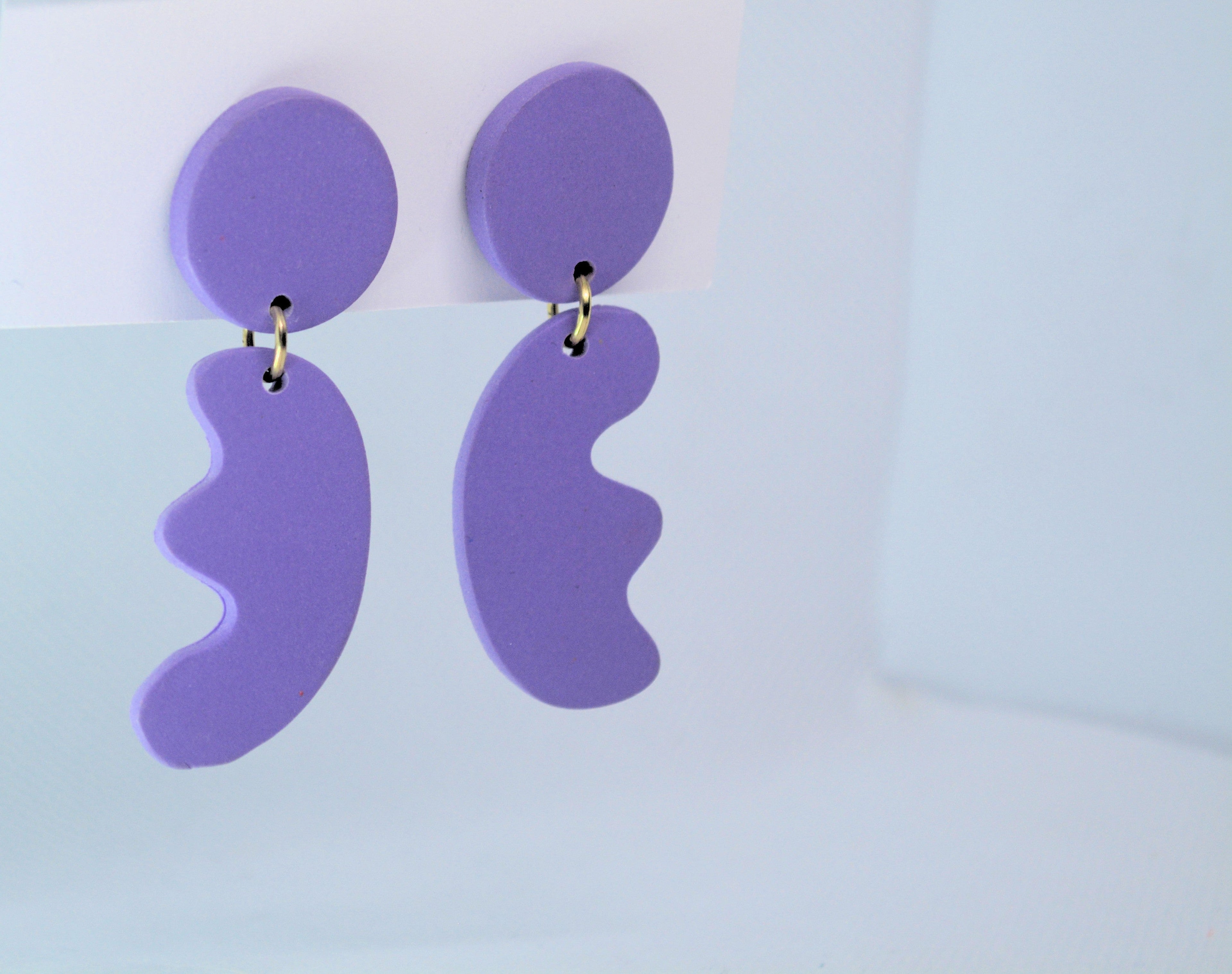 Just Neat Stuff Purple  geometric — side view