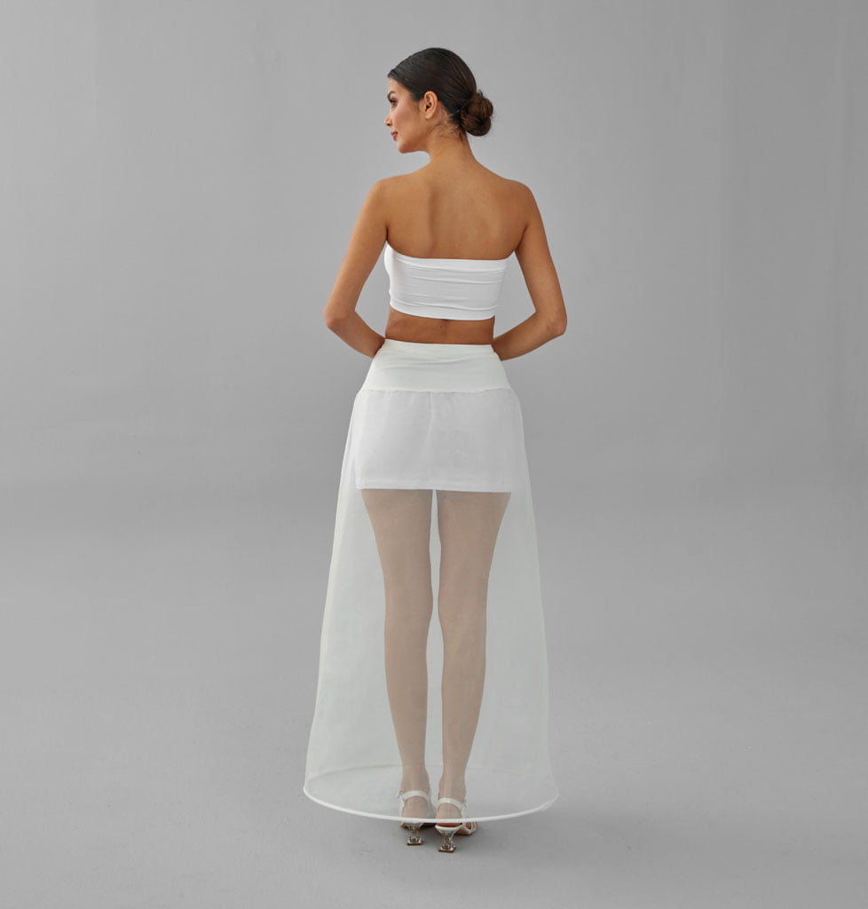 A-line Wedding Dress Underskirt, White Petticoat, Hoop Skirt – Bridal Port, view 5