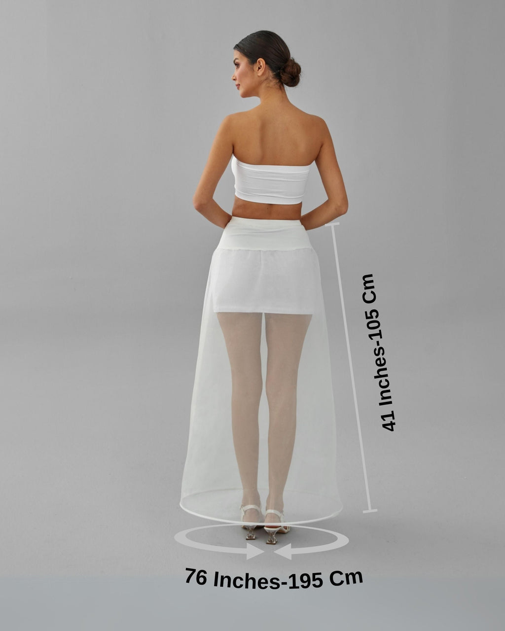 A-line Wedding Dress Underskirt, White Petticoat, Hoop Skirt – Bridal Port