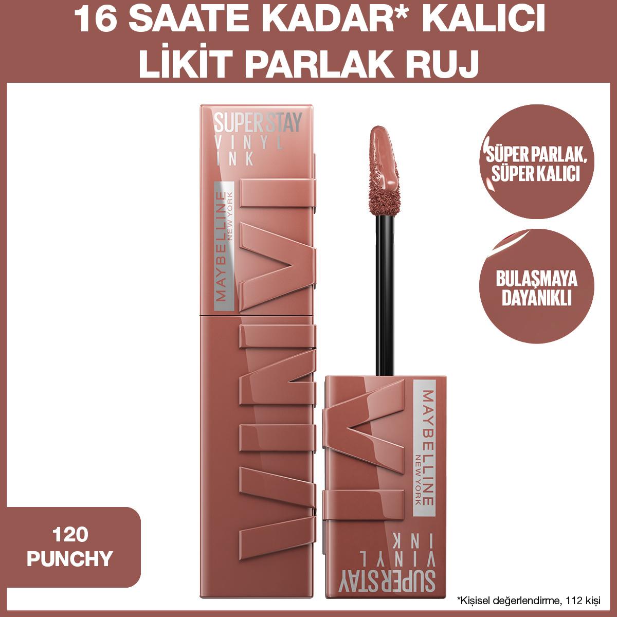 Maybelline New York Super Stay Vinyl Ink Long Lasting Liquid Lipstick - 16 Hour Wear, High Shine Finish, Smudge Resistant