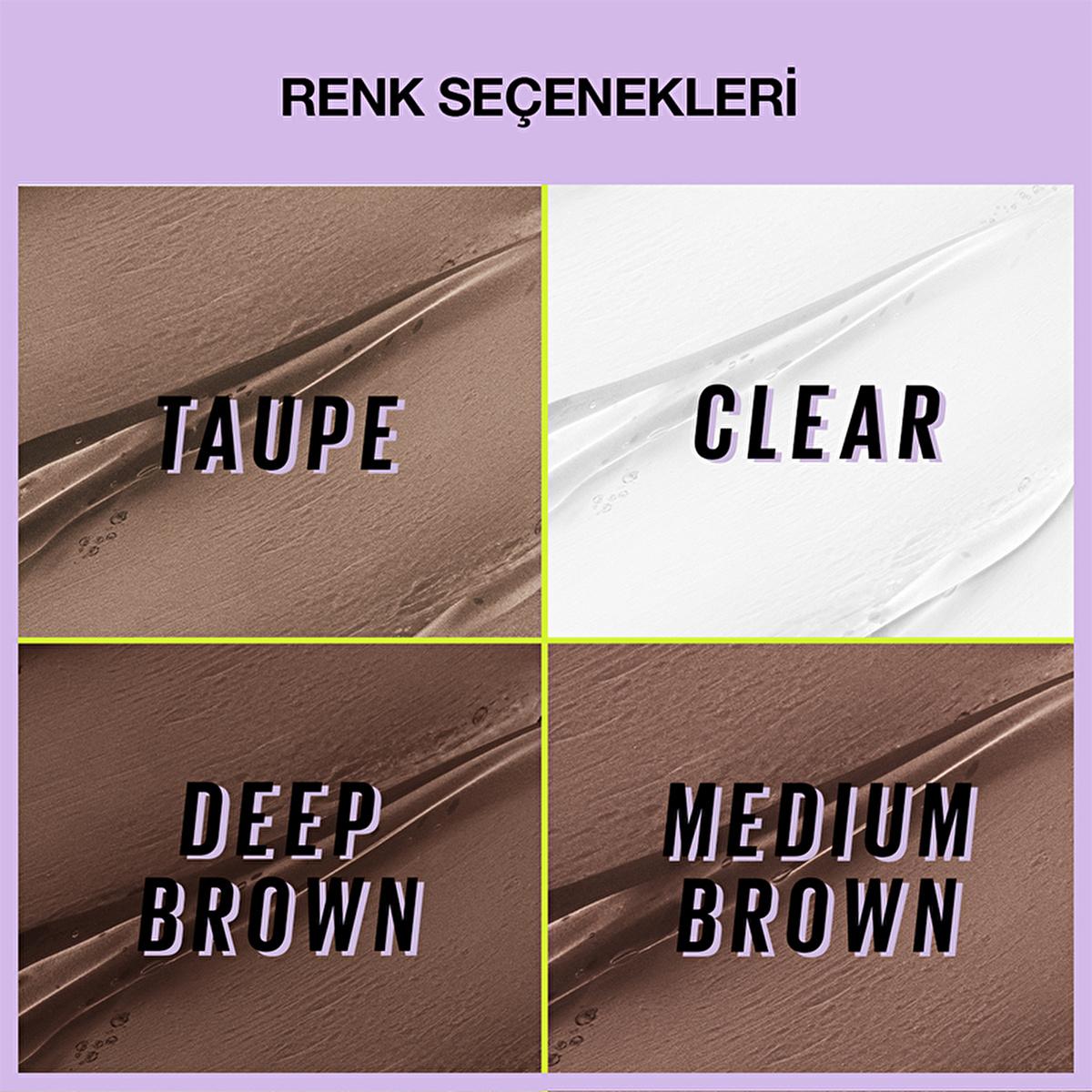 Maybelline Super Lock Medium Brown Brow Glue: 24H Lamination Effect, Tinted Eyebrow Mascara for Long-Lasting Shape & Smudge-Proof Definition