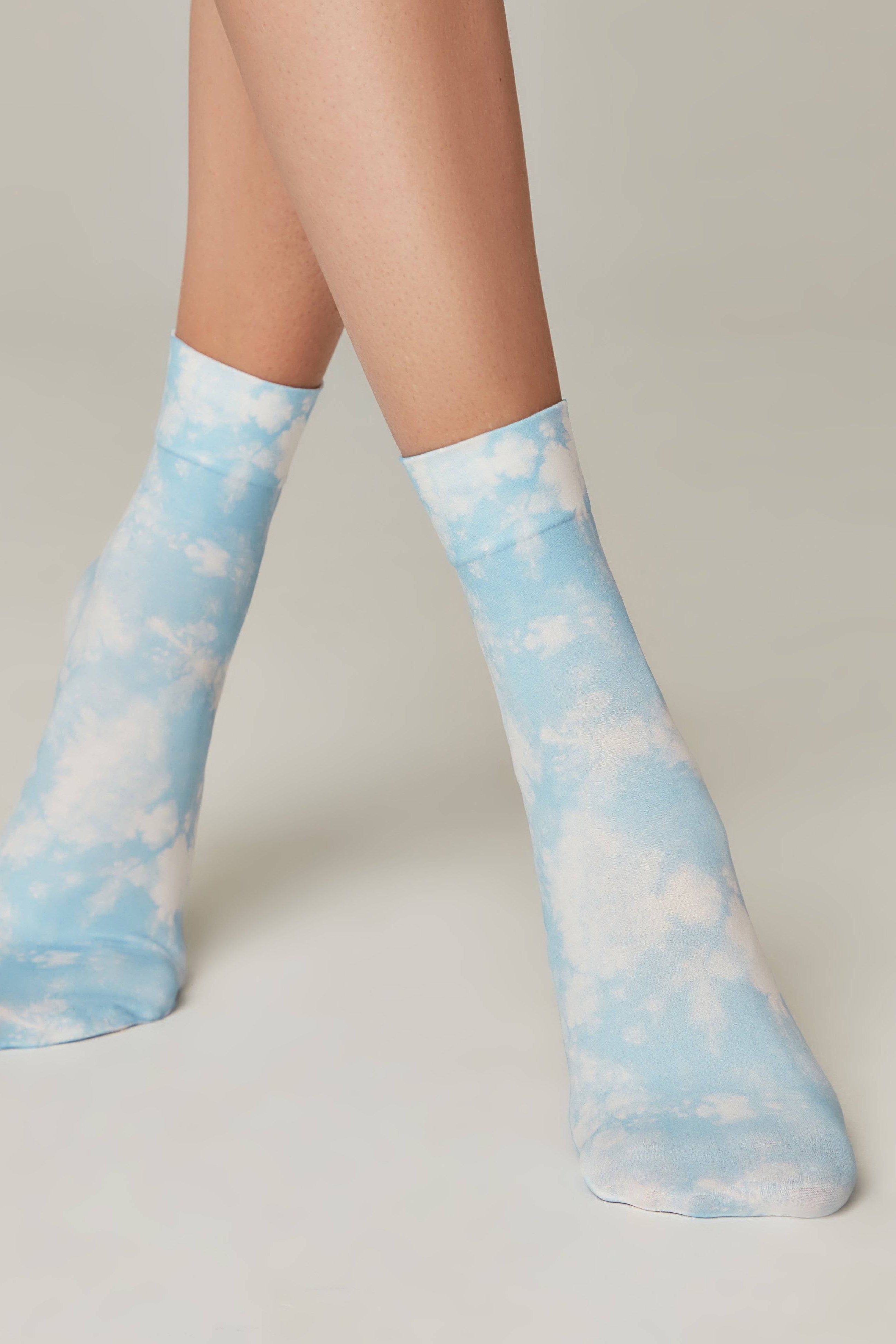 TheRanok.com Socks Conte Fantasy 902 - Blue Mood — detail close-up
