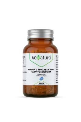 VeNatura Omega 3 1600mg Fish Oil Supplement: High EPA & DHA for Heart & Brain Health, Softgels