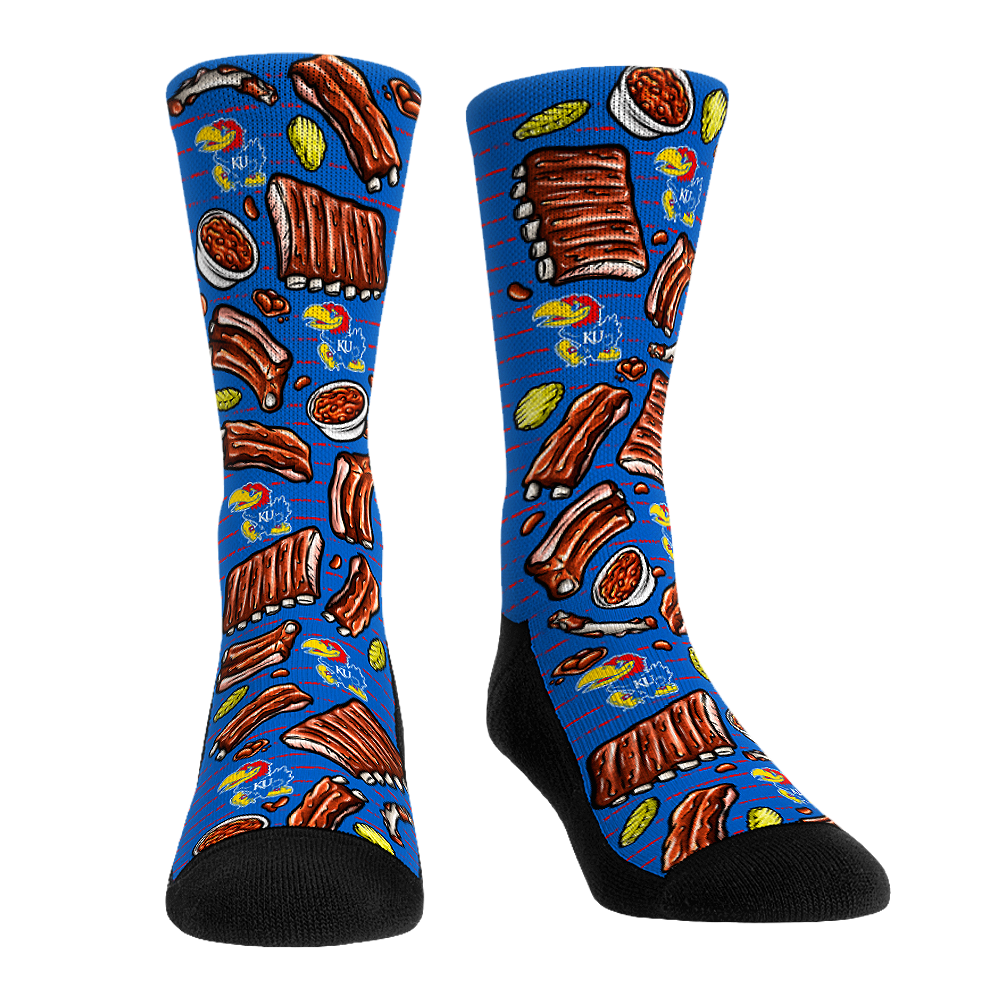 Rock 'Em Socks Rock 'Em Socks Kansas Jayhawks - BBQ All-Over — main product shot