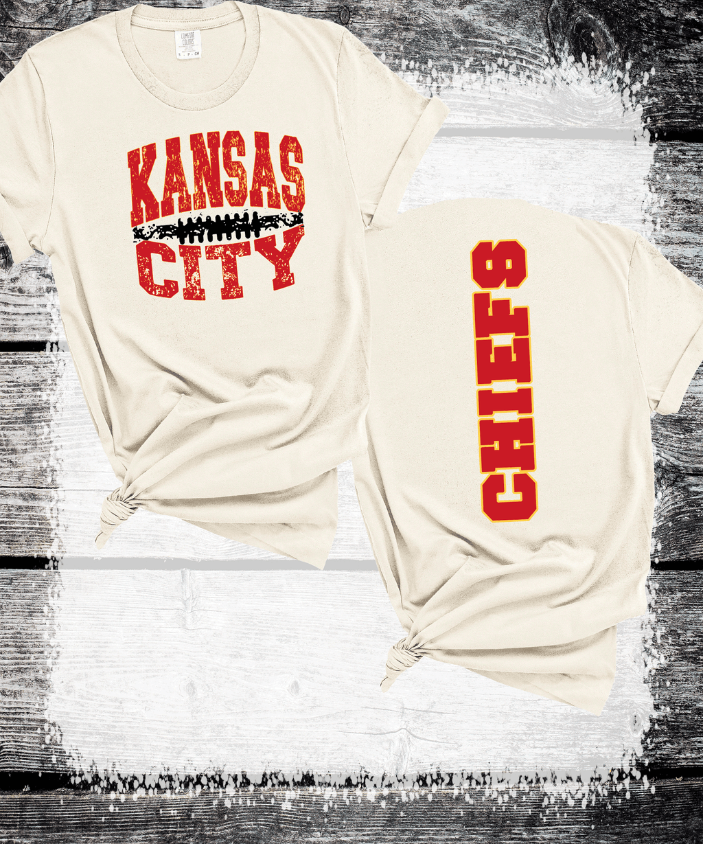 A Blessed Texas Mess Boutique Chiefs Kingdom, Vintage Kansas City Football Sweatshirt, T-shirt And Hoodie,… — detail shot 8