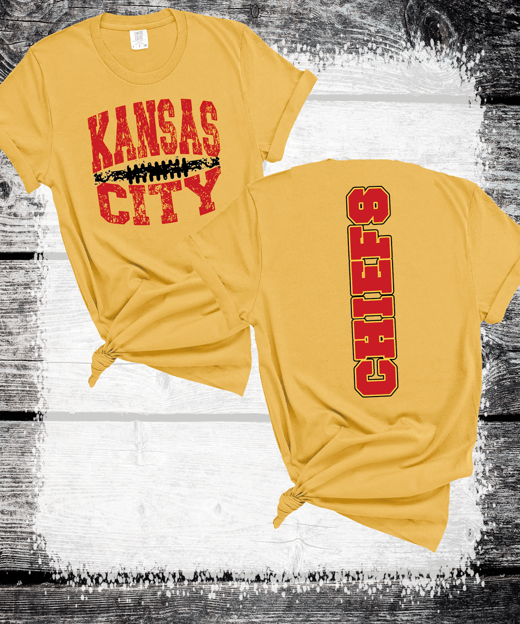 A Blessed Texas Mess Boutique Chiefs Kingdom, Vintage Kansas City Football Sweatshirt, T-shirt And Hoodie,… — detail shot 7
