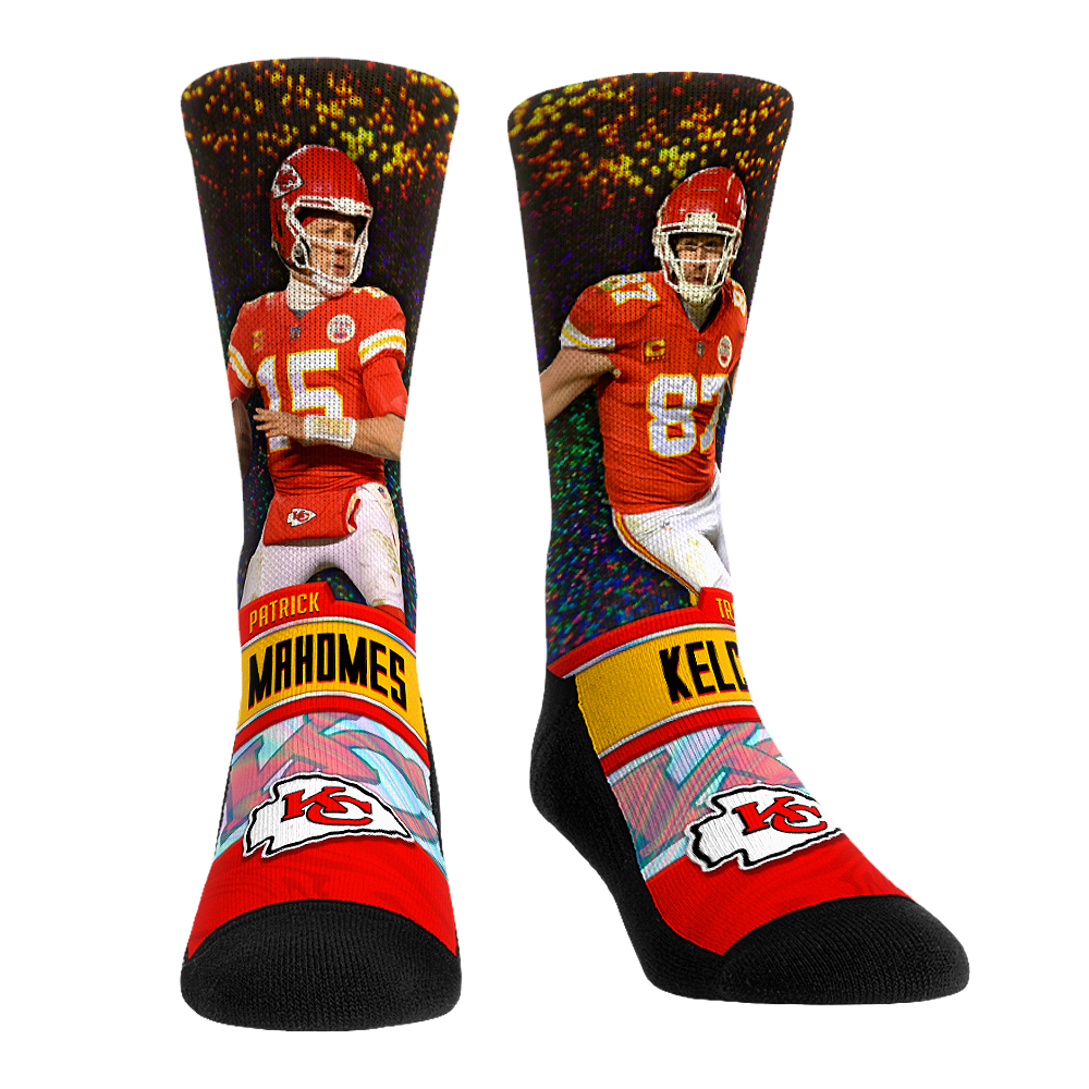 Rock 'Em Socks Patrick Mahomes & Travis Kelce - Kansas City Chiefs  - Dynamic Duo — main product shot