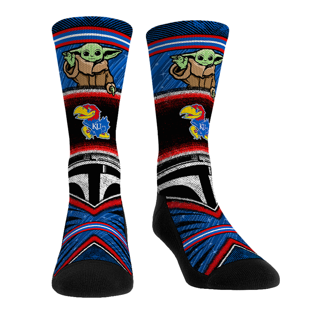 Rock 'Em Socks Kansas Jayhawks - Star Wars  - Grogu Intergalactic Fan — main product shot
