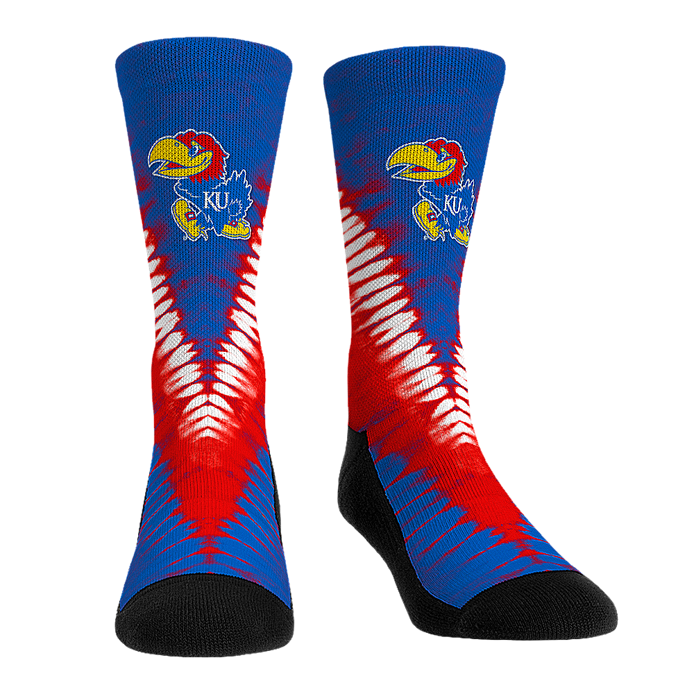 Rock 'Em Socks Rock 'Em Socks Kansas Jayhawks - V Shape Tie Dye — main product shot