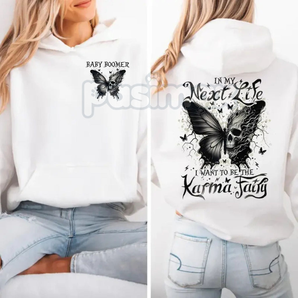 Pasimax Karma Fairy Skull Butterfly Hoodie — main product shot