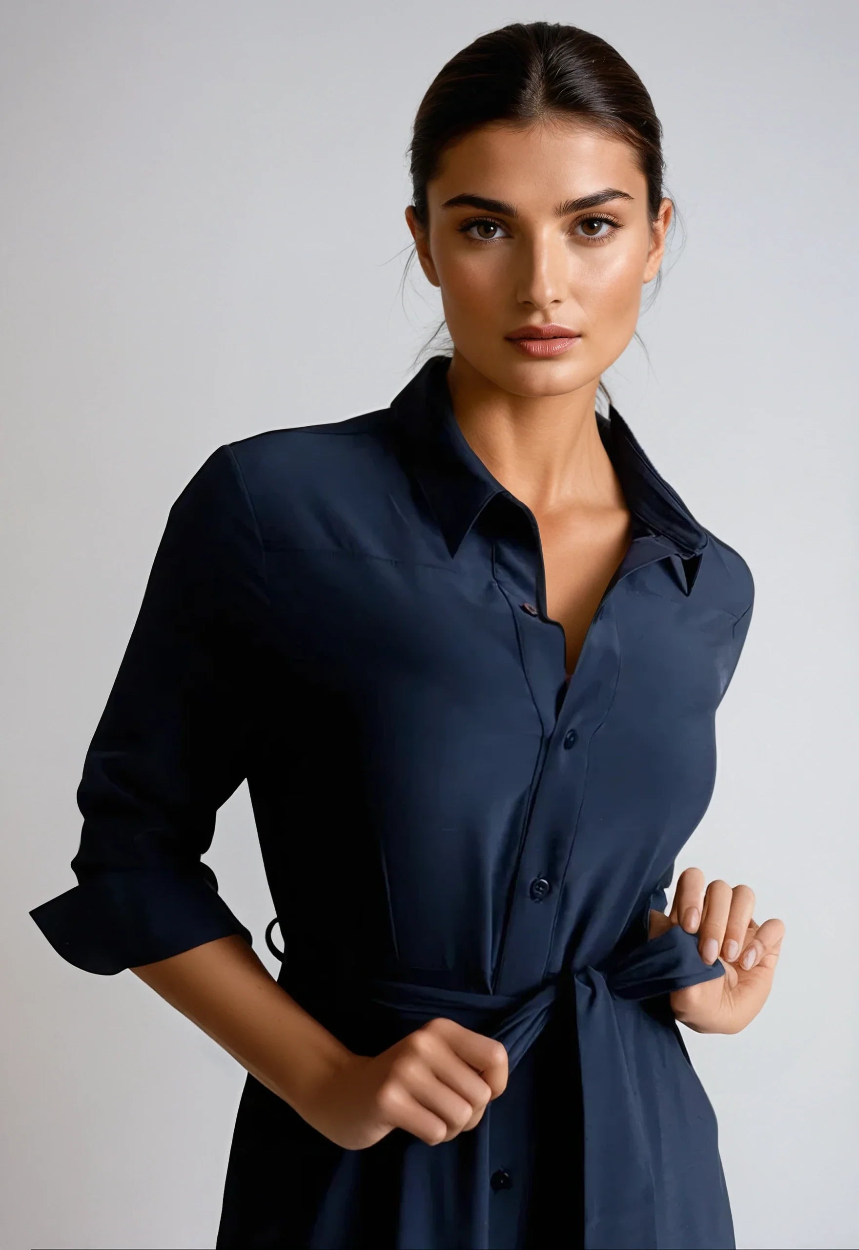 Buki Kathleen Shirt Dress — detail close-up
