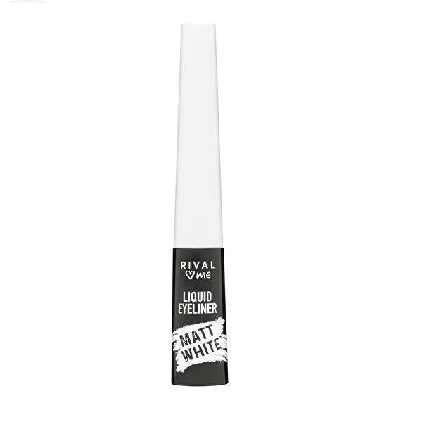 Rival Loves Me Liquid Eyeliner Likit 04 White - High Coverage, Precise Application for Intense Eye Looks
