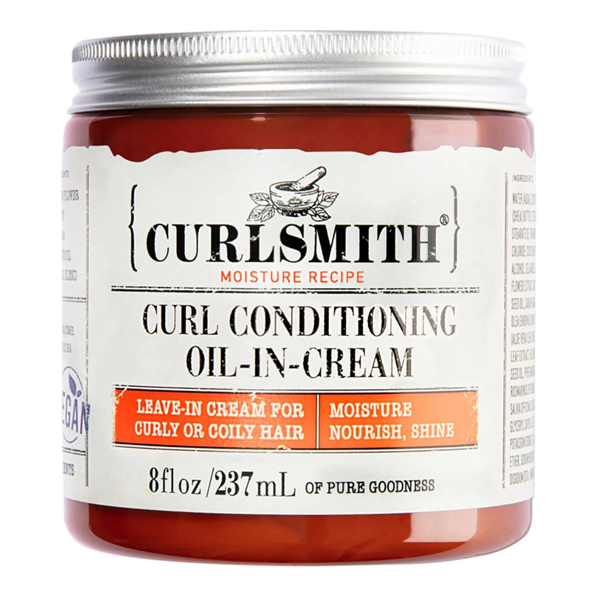 Curls Define Curl Conditioning Hair Oil-In-Cream: Intense Moisture, Frizz Control, Vegan Leave-In Conditioner for Curly, Coily Hair