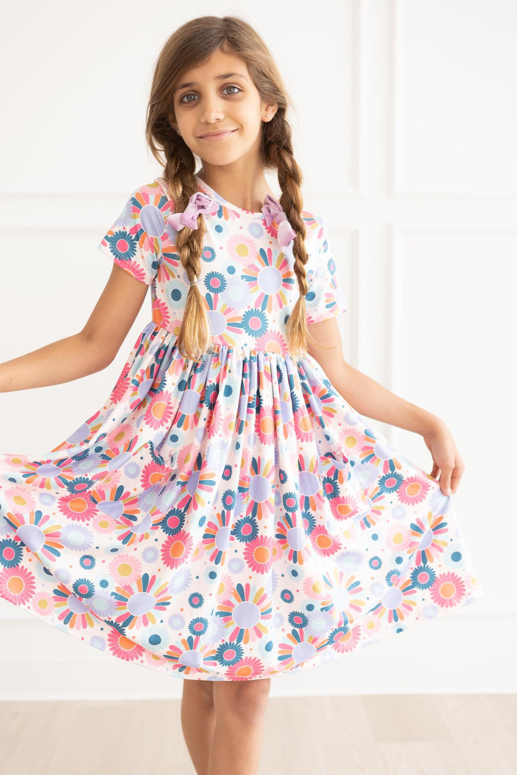 Mila & Rose ® Keep Growing S/S Pocket Twirl Dress — side view