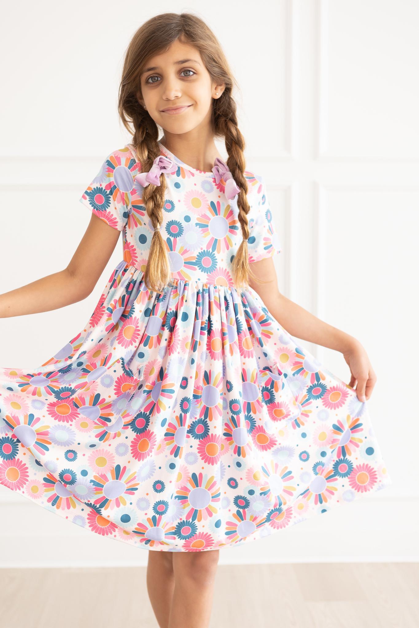 Mila & Rose ® Keep Growing S/S Pocket Twirl Dress — side view