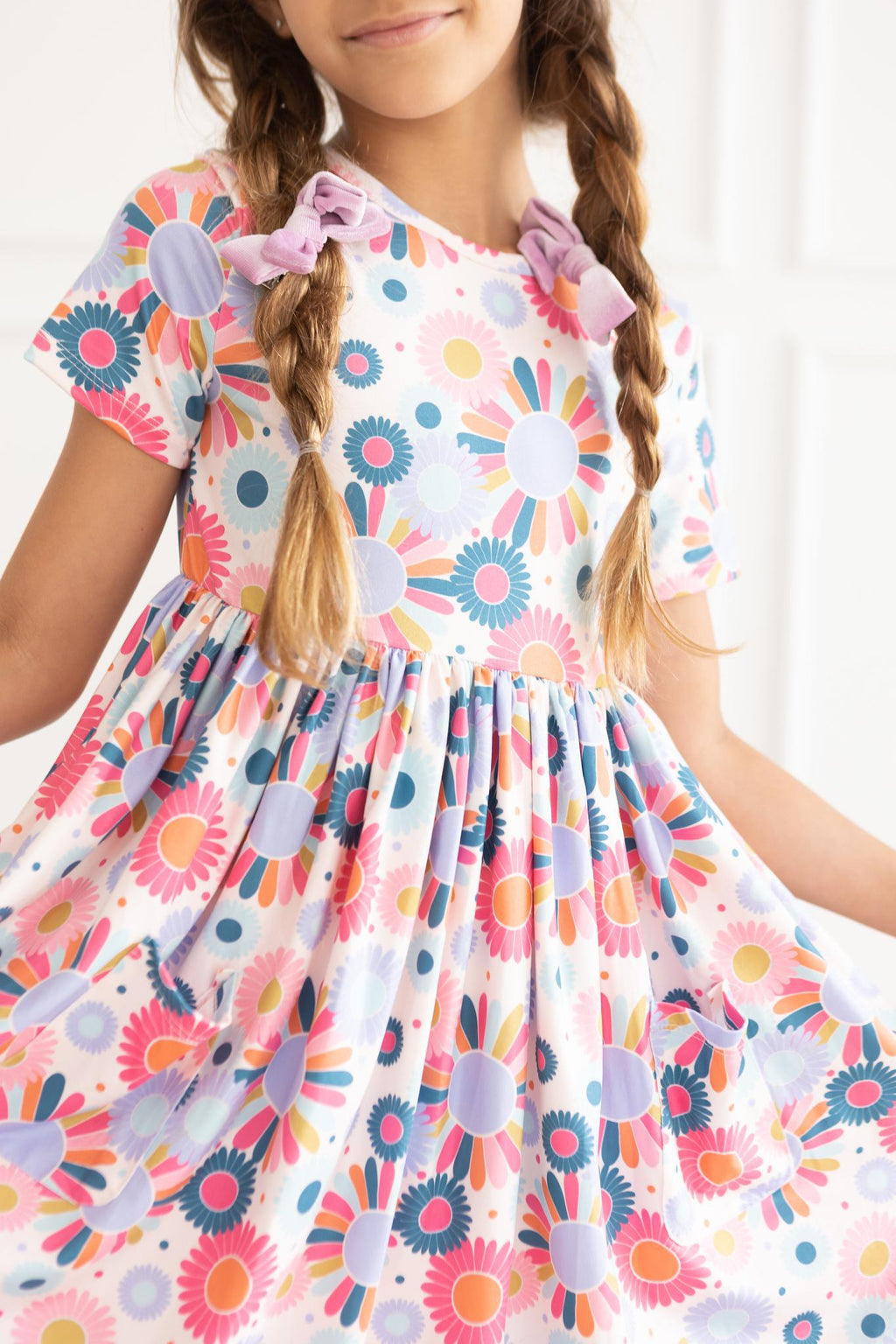 Mila & Rose ® Keep Growing S/S Pocket Twirl Dress — back view