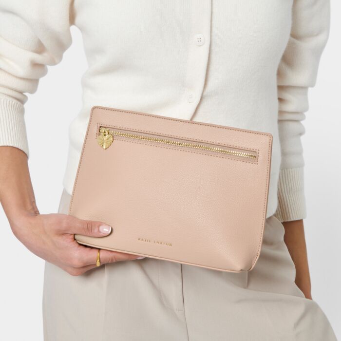 KADOU BOUTIQUE Keepsake Charm Pouch Clutch Bag — lifestyle context