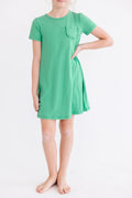 Mila & Rose ® Kelly Green T-Shirt Dress — main product shot