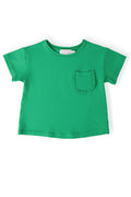 Mila & Rose ® Kelly Green Ruffle Pocket Tee — main product shot