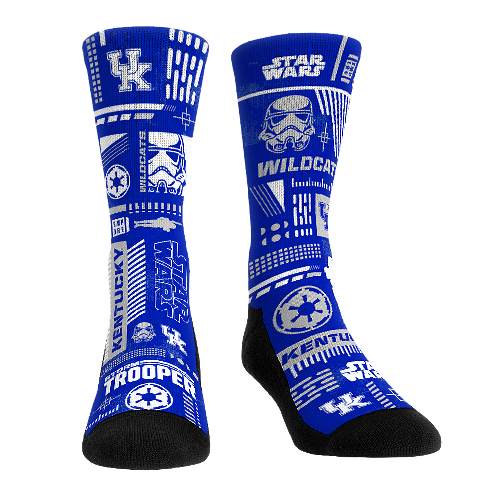 Rock 'Em Socks Kentucky Wildcats - Star Wars  - Stormtrooper Pattern — main product shot