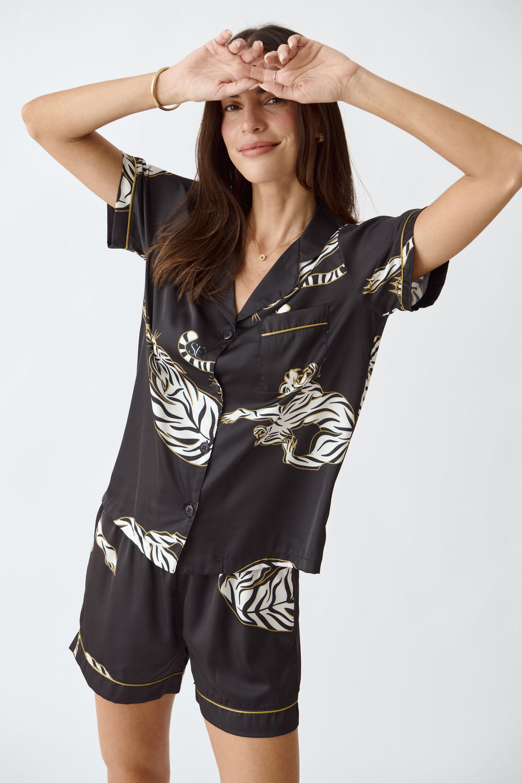 Washable Silk Pajama Set - Kenya Short