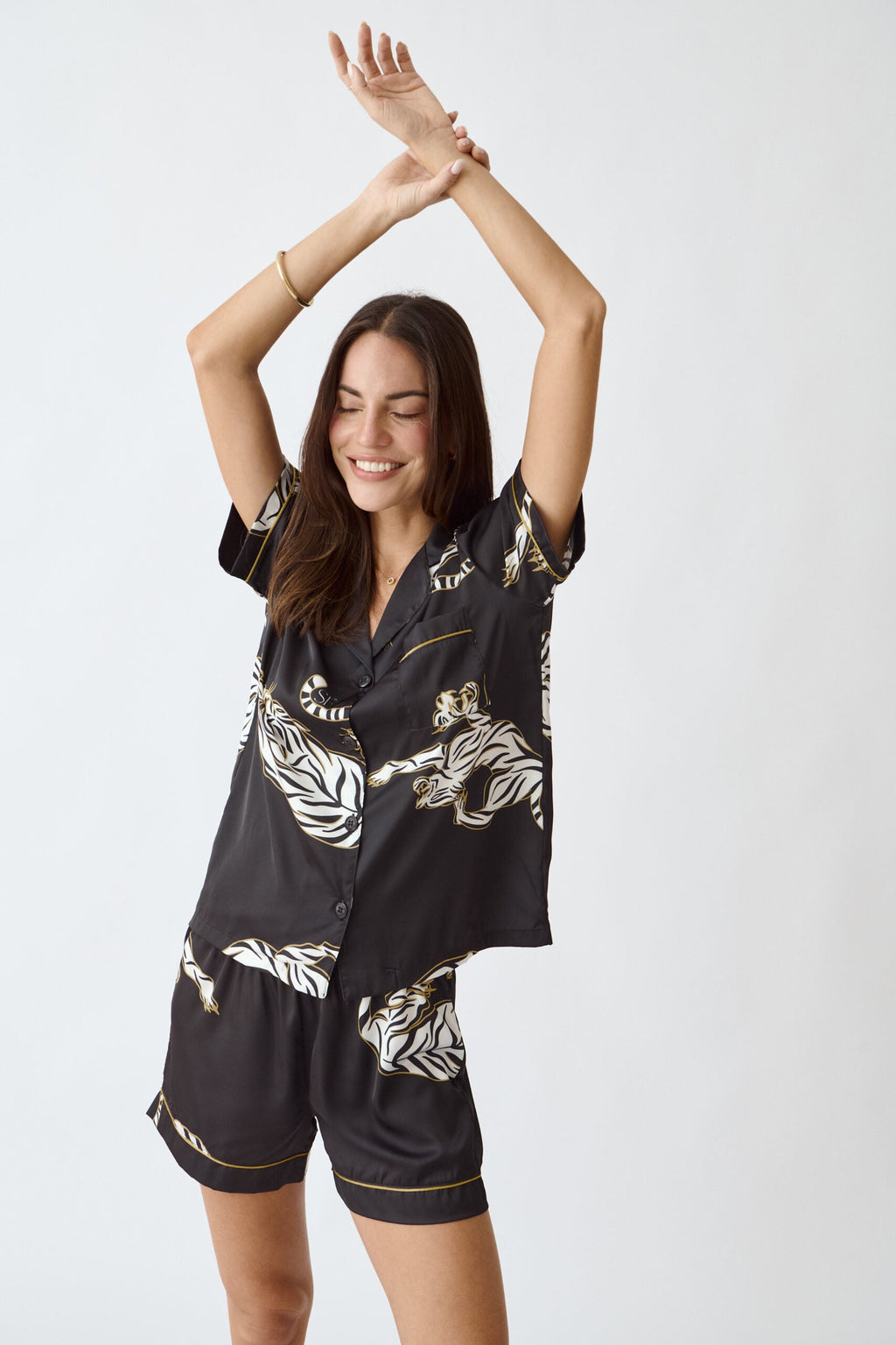 Washable Silk Pajama Set - Kenya Short