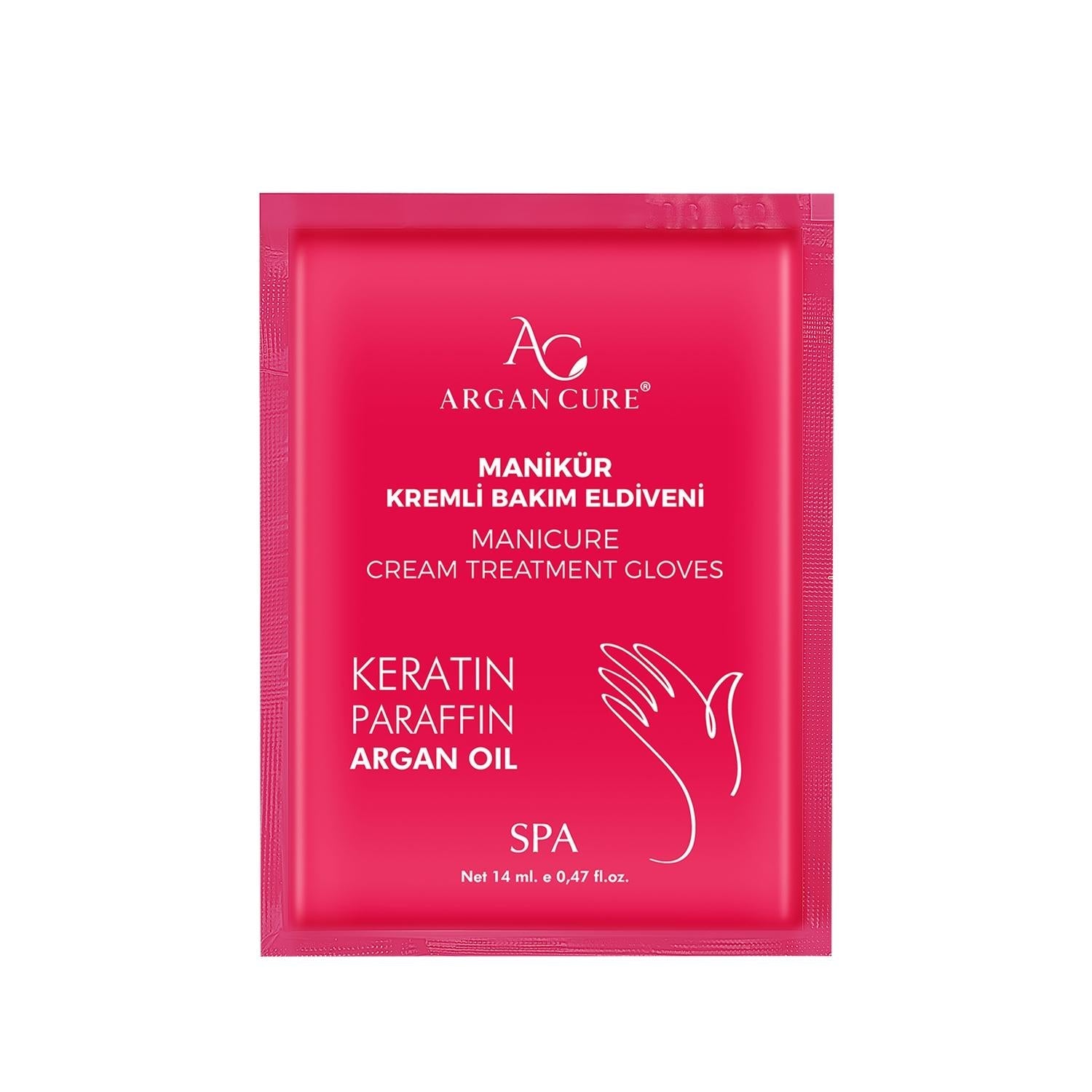 Argan Cure Disposable Manicure Gloves with Argan Oil - Nourishing Hand Treatment & Manicure Experience
