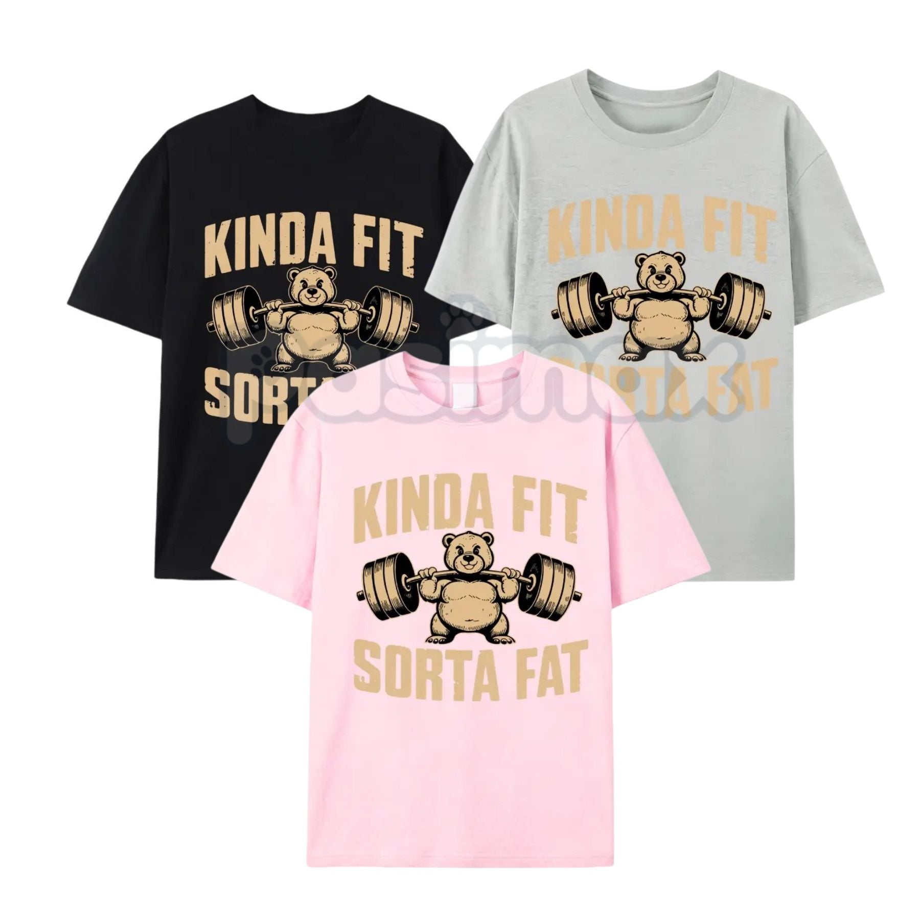 "Kinda Fit Sorta Fart" Funny Gym T-Shirt – Sarcastic Fitness Graphic Tee, Premium 100% Cotton Workout Humor Top, Soft Lived-In Heavyweight Activewear Shirt, Made in USA