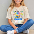 Kindergarten Back To School First Day Of Kindergarten T-Shirt – Cute School Milestone Graphic Tee, Kids Unisex Cotton Shirt