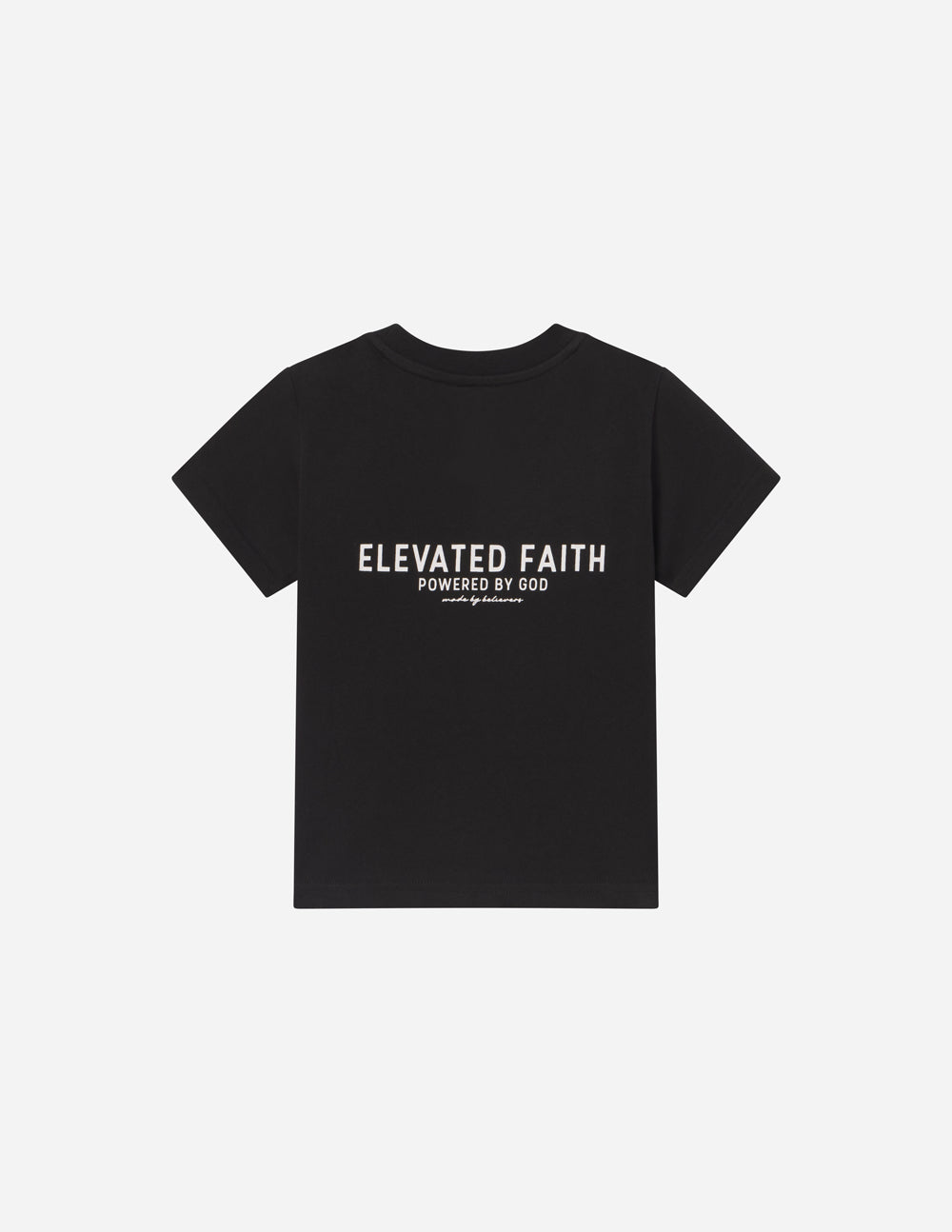 Elevated Faith Kingdom Club Black Kids Tee — packaging