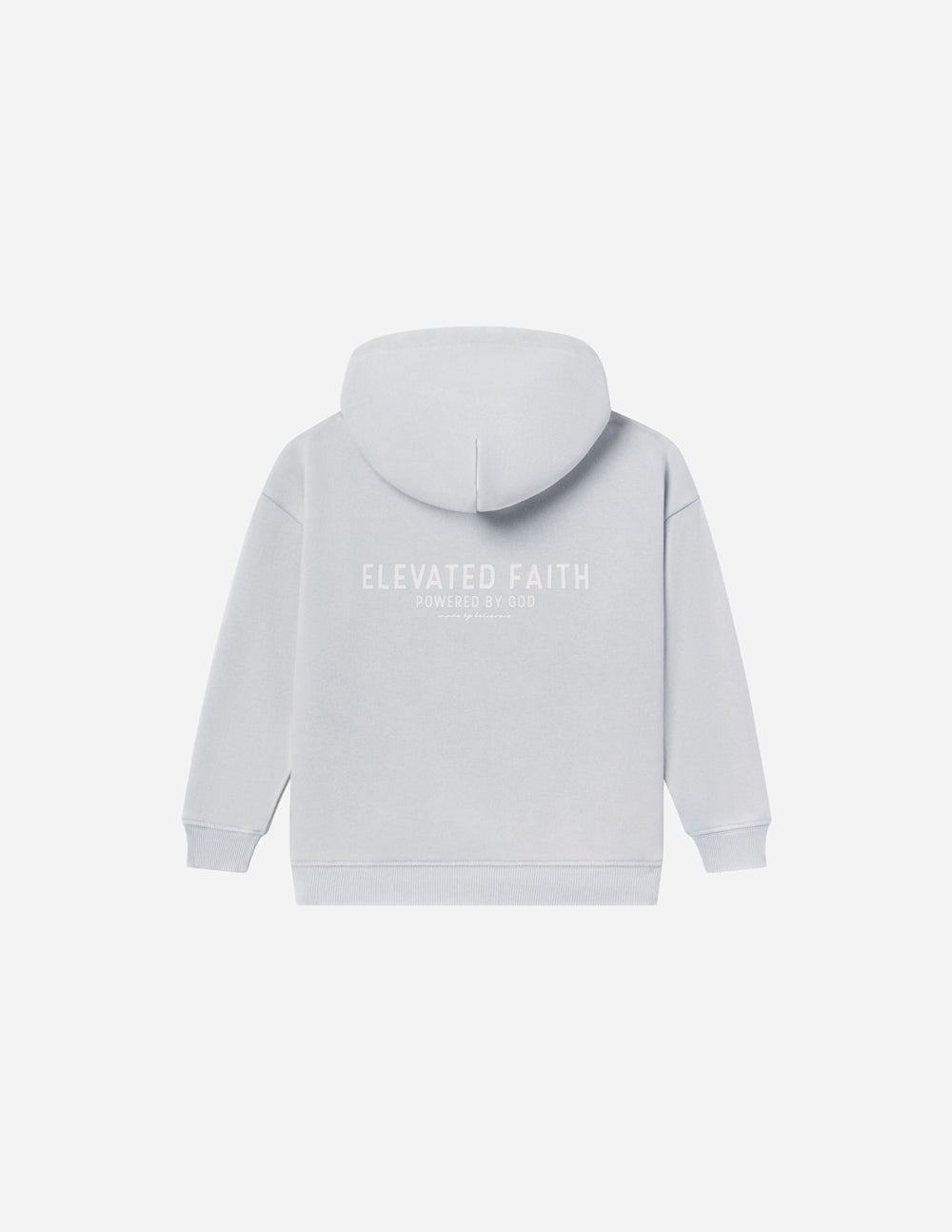Elevated Faith Kingdom Club Blue Kids Hoodie — size reference