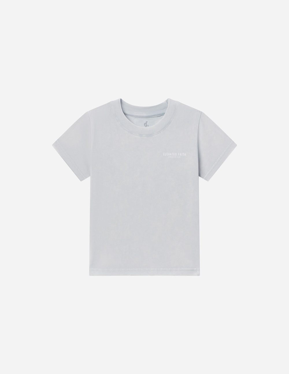 Elevated Faith Kingdom Club Blue Kids Tee — back view