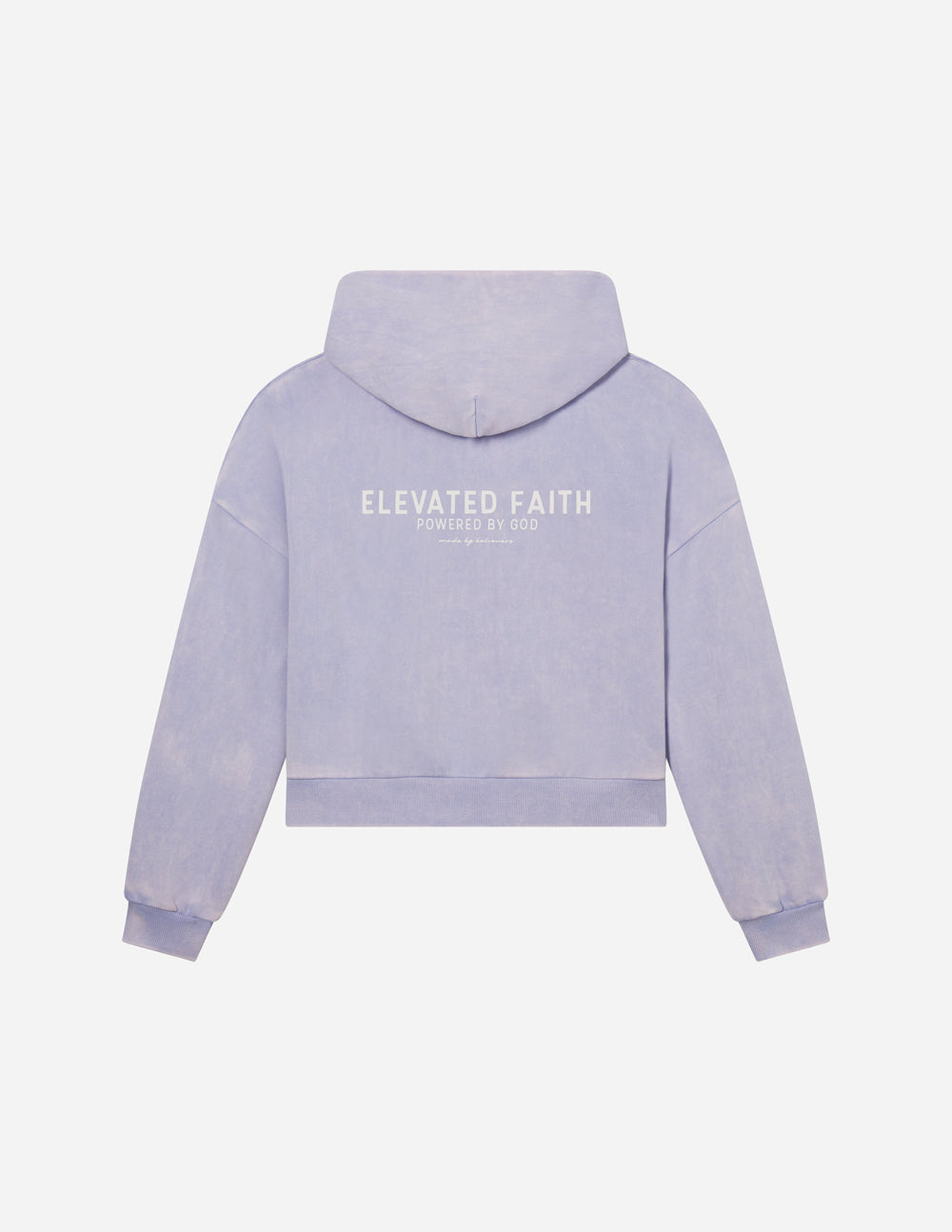 Elevated Faith Kingdom Club Lavender Full-Zip Hoodie — color detail