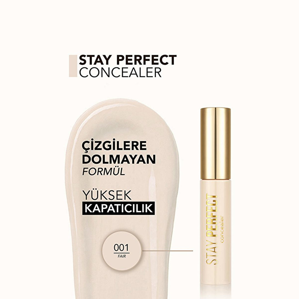 Flormar Stay Perfect Concealer: High Pigment, Long Lasting, Natural Finish - Banish Dark Circles & Blemishes.