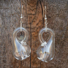 Princess Awesome & Boy Wonder Klein Bottle Earrings
