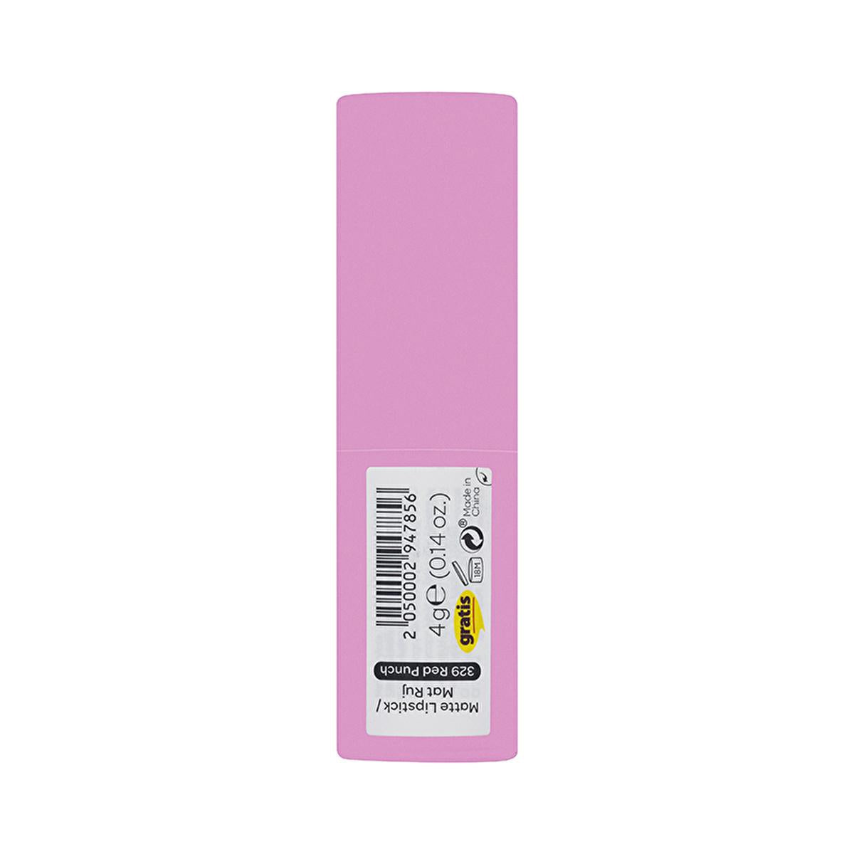 Beaulis Matte Lipstick - Long Lasting Red Punch Lip Color for Bold Lips