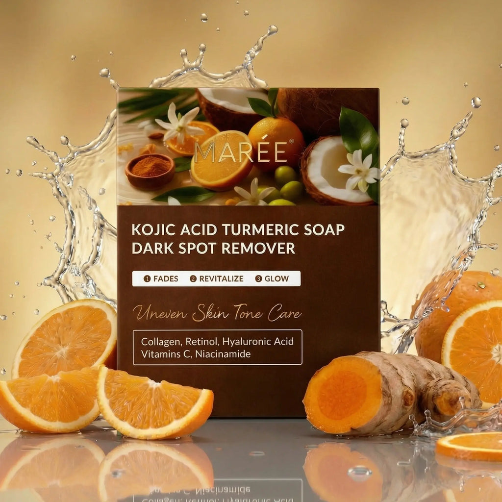 Maree Turmeric Kojic Soap & Scrub — main product shot