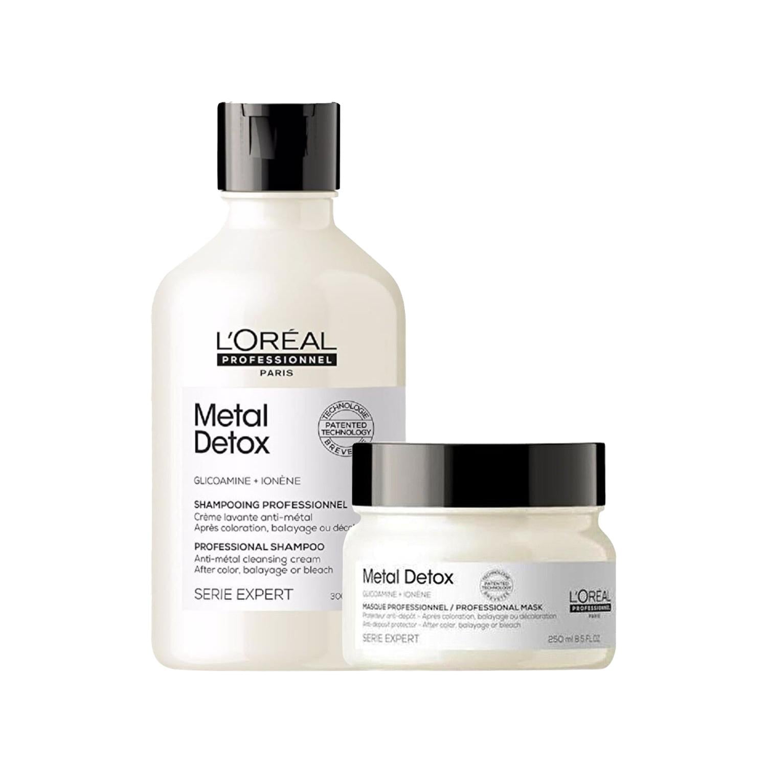 L'Oreal Professionnel Paris Serie Expert Metal Detox Hair Care Set - Detoxify & Protect Hair from Metal Impurities