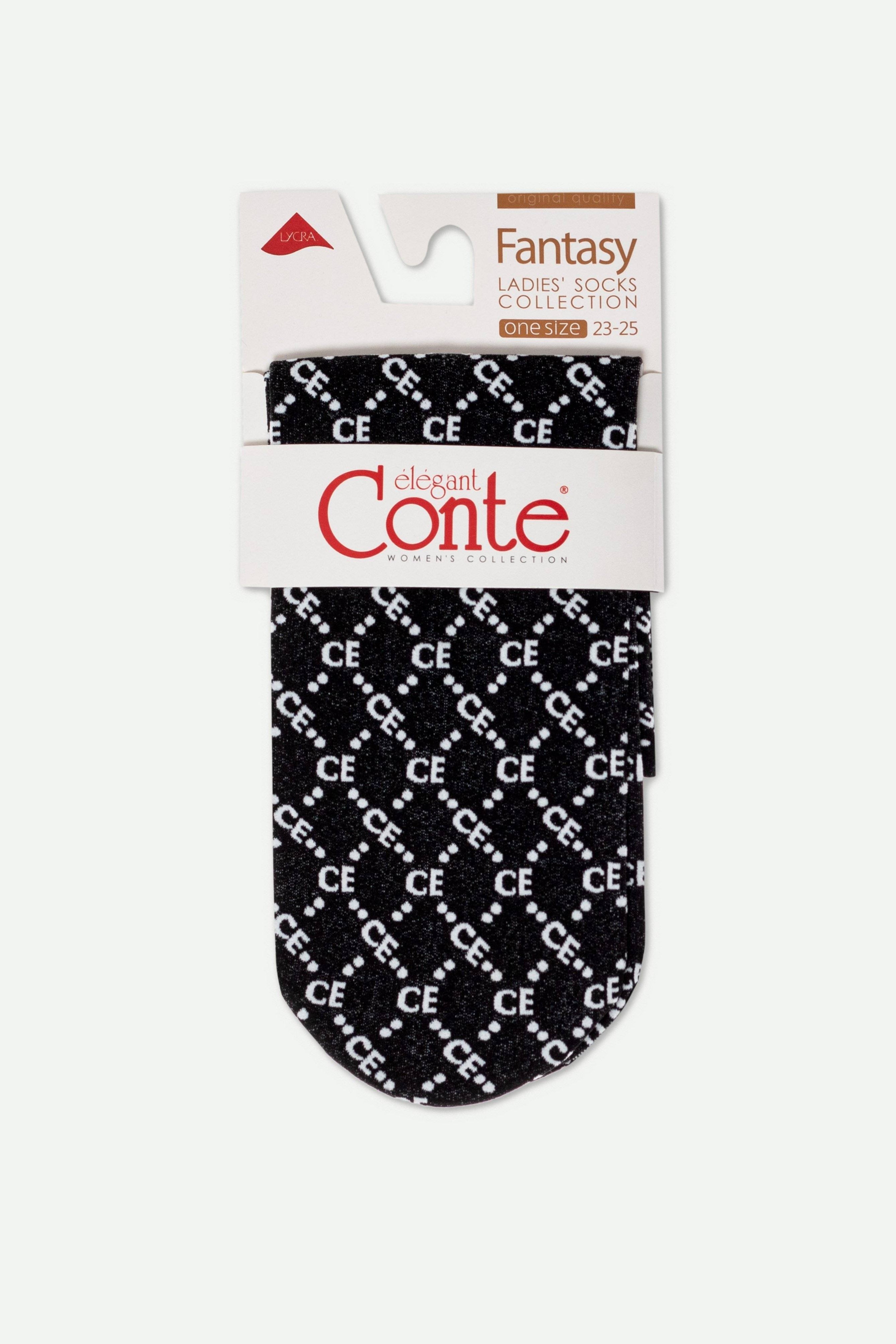 TheRanok.com Socks Conte Fantasy - Diamond Pattern — back view