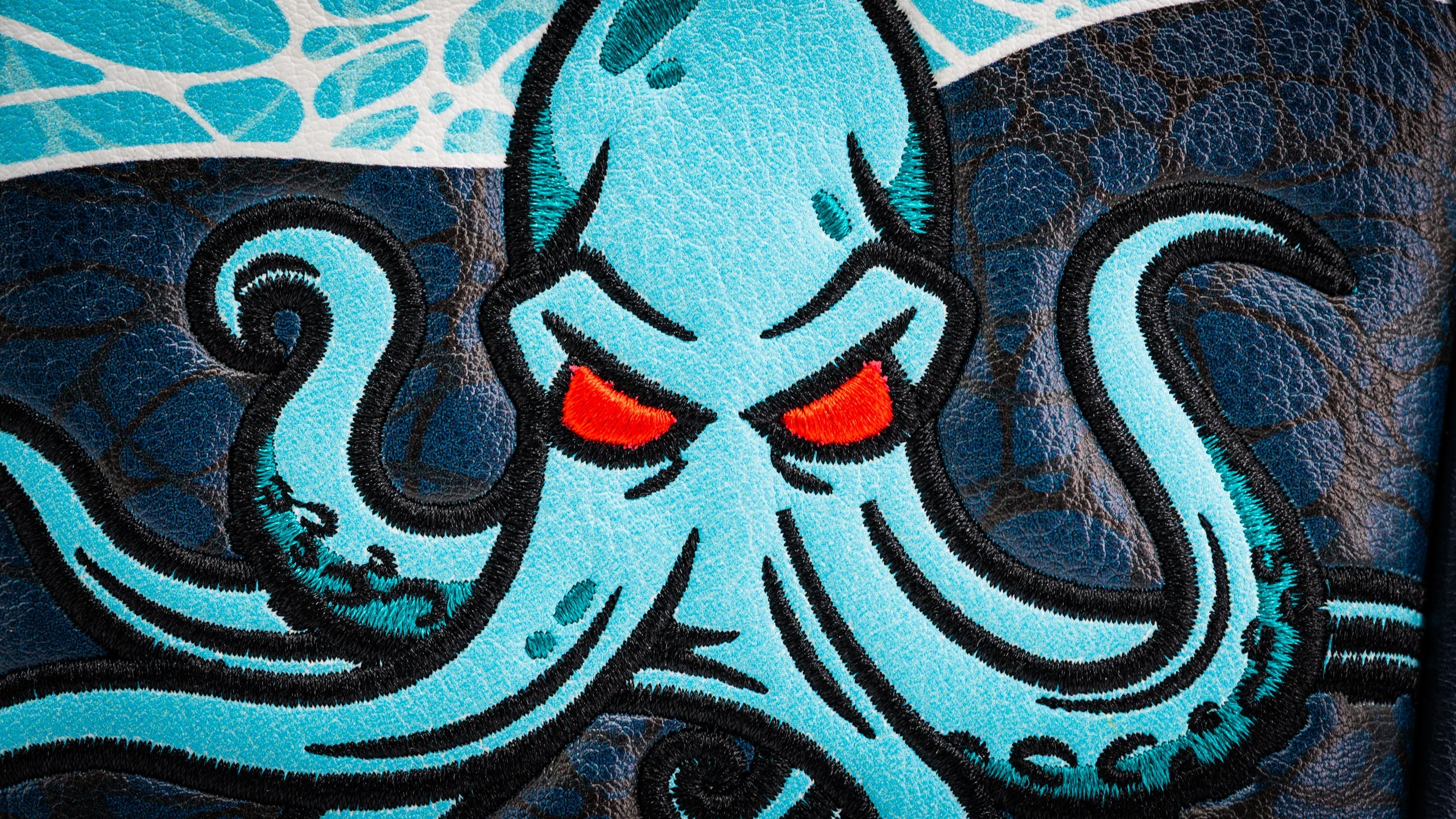 Pins and Aces Kraken - Mallet Putter Cover — product on model